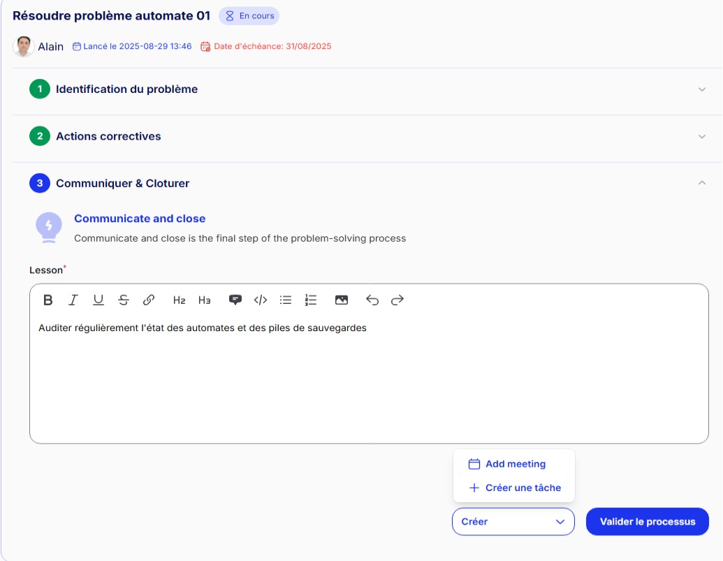 Apprentissage continu & capitalisation