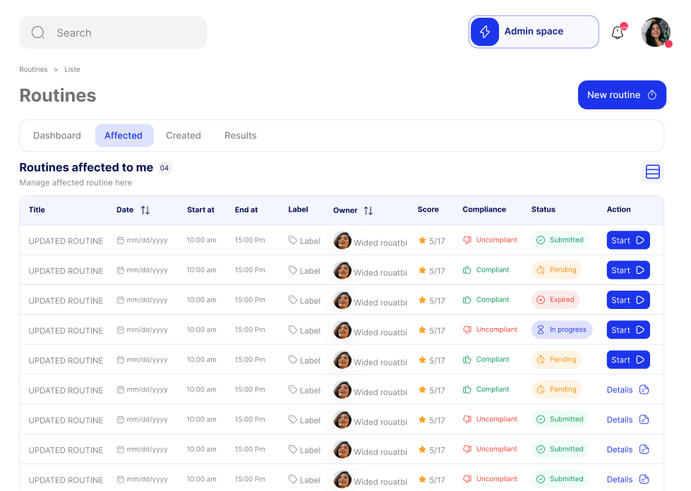 Routines & Checklists
